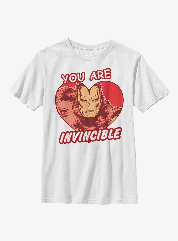 Marvel Iron Man Invincible Heart Youth T-Shirt