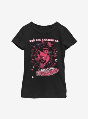 Marvel Spider-Man You Are Amazing Youth Girls T-Shirt