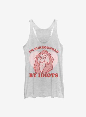 Disney The Lion King Scar Surrounded Valentine Womens Tank Top