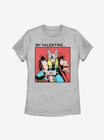 Marvel Thor My Valentine Womens T-Shirt