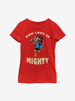 Marvel Thor Mighty Love Youth Girls T-Shirt