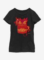 Disney Mulan Red Great Stone Dragon Mushu Youth Girls T-Shirt