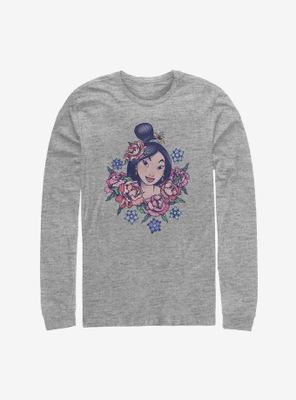 Disney Mulan Floral Warrior Long-Sleeve T-Shirt