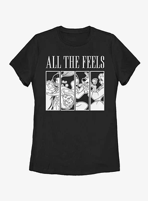 Disney Princesses All The Feels Womens T-Shirt