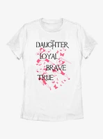 Disney Mulan Loyal Brave And True Womens T-Shirt