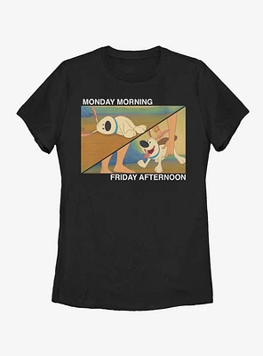 Disney Mulan Little Brother Monday To Friday Womens T-Shirt