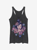 Disney Mulan Floral Warrior Womens Tank Top