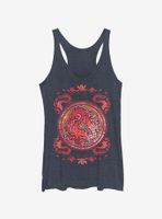 Disney Mulan Mushu Stained Glass Womens Tank Top