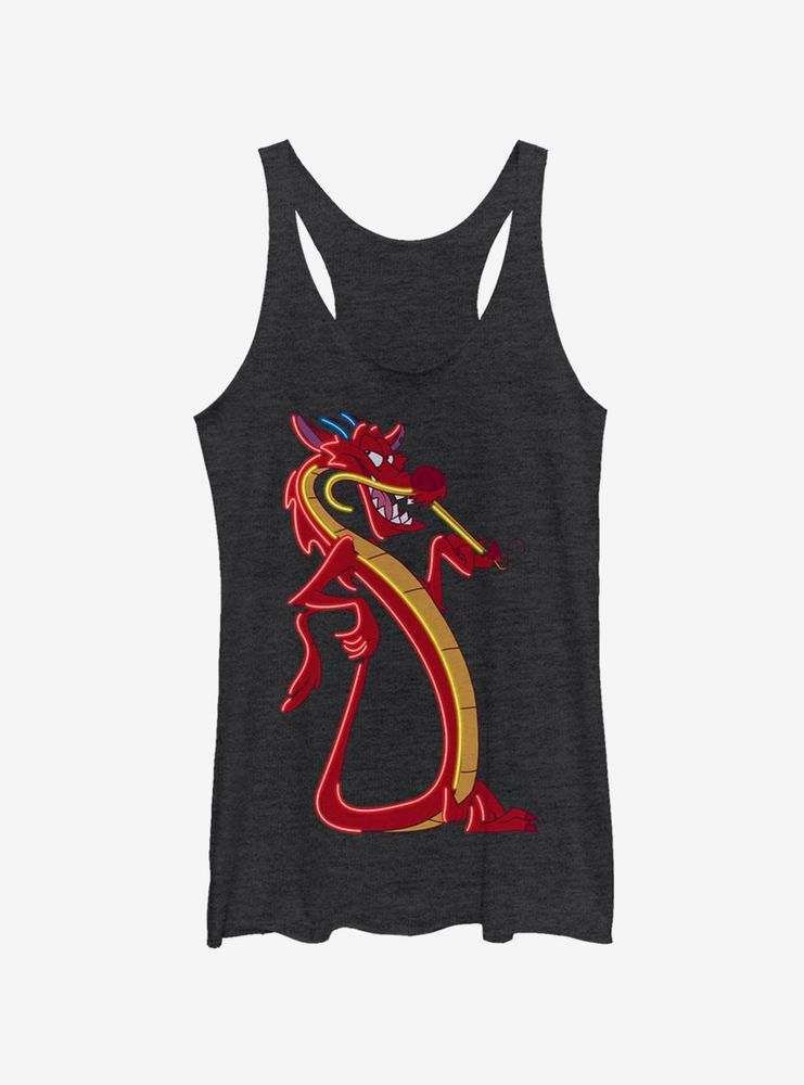 Disney Mulan Red Light Mushu Womens Tank Top