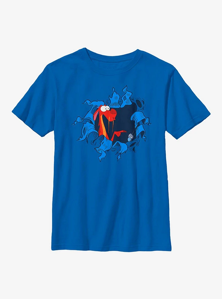 Disney Mulan Mushu Cri-Kee Explosion Youth T-Shirt