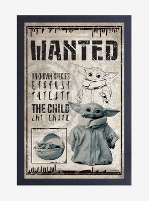 Star Wars The Mandalorian The Child Wanted Poster