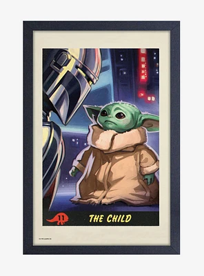 Star Wars The Mandalorian The Child Framed Poster