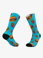 Burgers And Ice Cream Crew Socks 2 Pair