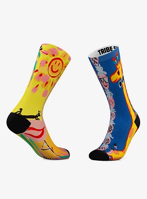 Jungmin And Mariposa Crew Socks 2 Pair