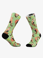 Red Panda And Rhino Crew Socks 2 Pair