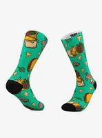Tacos And Hot Sauce Crew Socks 2 Pair