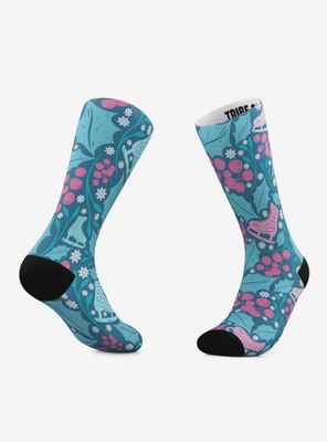 Winter Skater And Wintery Awesomeness Crew Socks 2 Pair