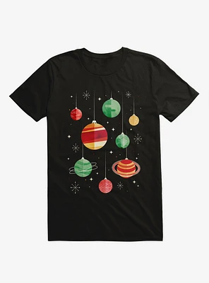 Joy Of The Universe Planet Ornaments Black T-Shirt