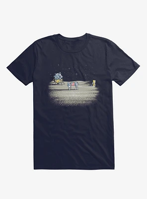 As Far You Think Astronauts Moon Navy Blue T-Shirt