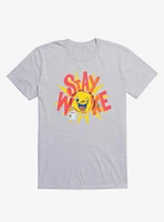 Stay Woke Sun And Coffee Sport Grey T-Shirt