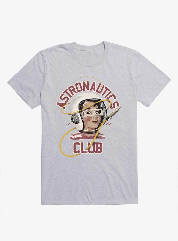 Astro Club Retro Astronaut Sport Grey T-Shirt