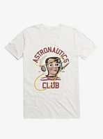 Astro Club Retro Astronaut White T-Shirt