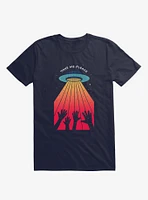 Take Me Please Alien UFO Navy Blue T-Shirt