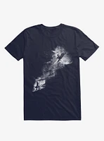 Tell My Wife I Love Her Very Much Astronaut Navy Blue T-Shirt