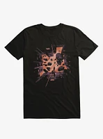 The Entrance Cityscape Black T-Shirt