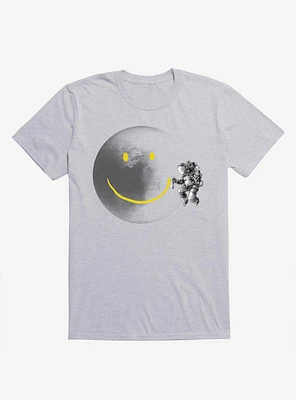 Make A Smile Astronaut Moon Sport Grey T-Shirt