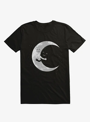 Moon Hug Black T-Shirt