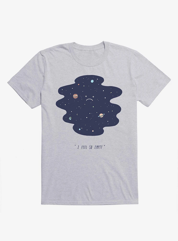 Negative Space Stars And Planets Sport Grey T-Shirt