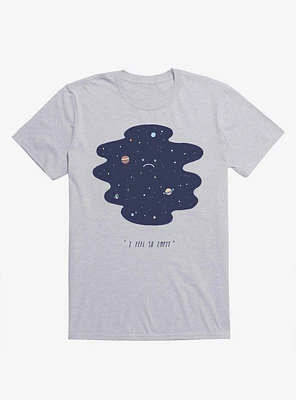 Negative Space Stars And Planets Sport Grey T-Shirt