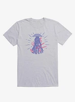 From Outer Space Ramen Spaceship Sport Grey T-Shirt