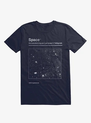 Never Ending Space Navy Blue T-Shirt