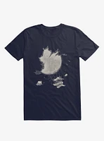 Great Idea Hot Air Balloon Navy Blue T-Shirt