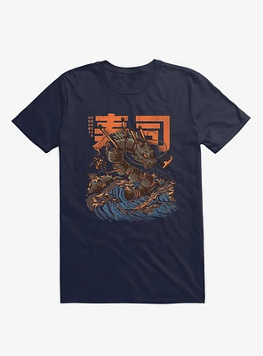 Great Sushi Dragon Navy Blue T-Shirt