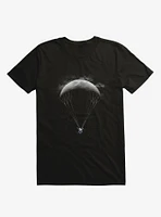 Parachute Moon Black T-Shirt