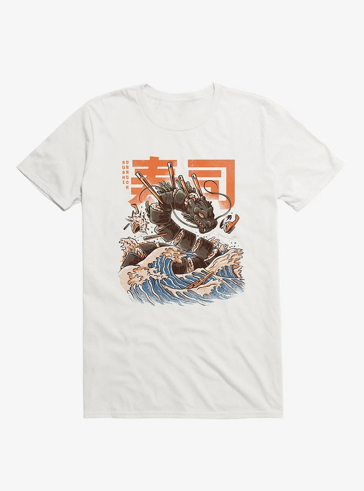 Great Sushi Dragon White T-Shirt