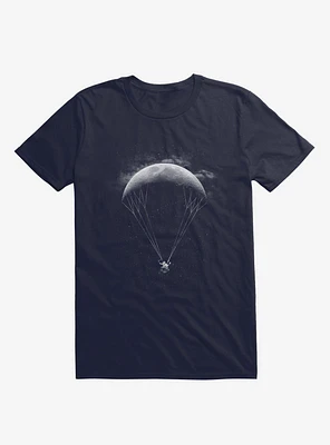 Parachute Moon Navy Blue T-Shirt