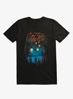 Hope The Sky Lanterns Black T-Shirt