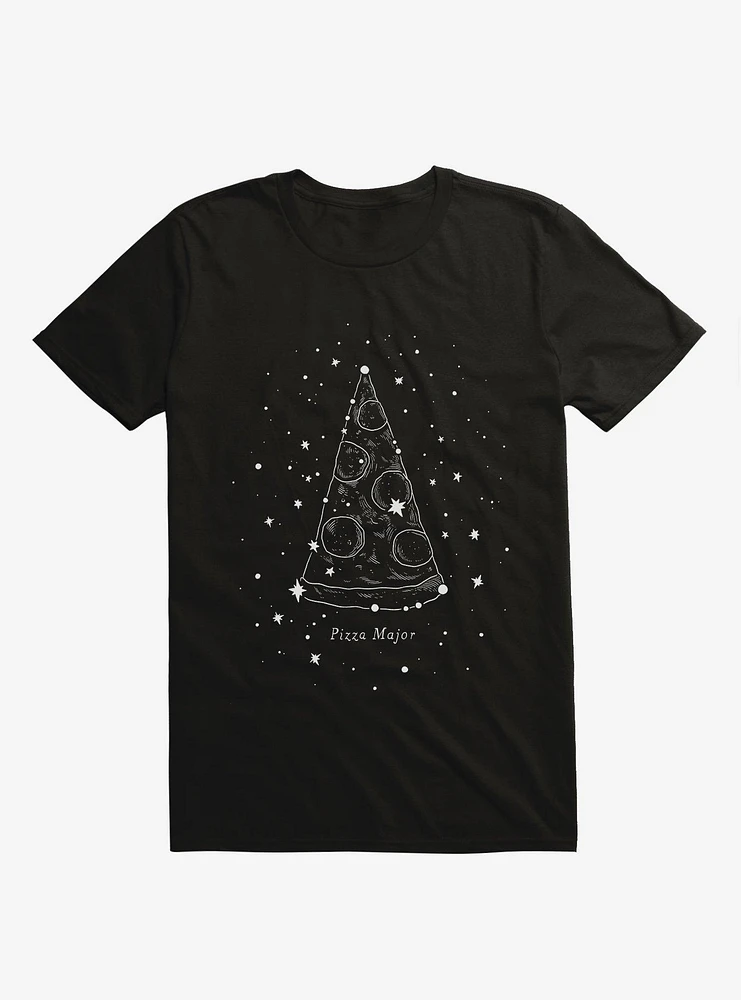 Pizza Major Stars Black T-Shirt