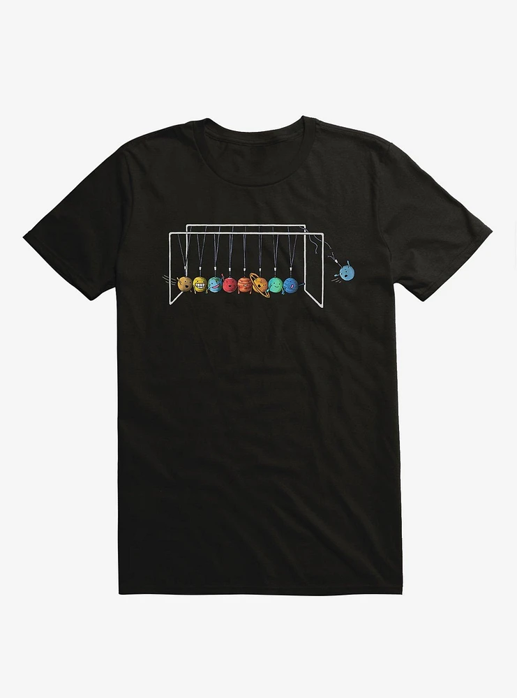 Planet System Black T-Shirt