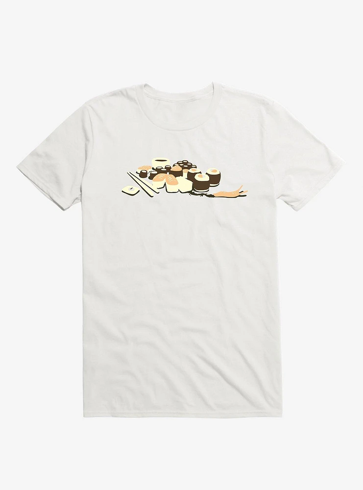 I Hate Japanese Food Sushi White T-Shirt