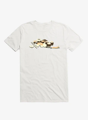 I Hate Japanese Food Sushi White T-Shirt