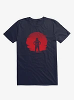 Red Planet Astronaut Navy Blue T-Shirt