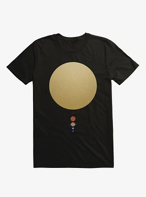 Solar System Aparaat Black T-Shirt
