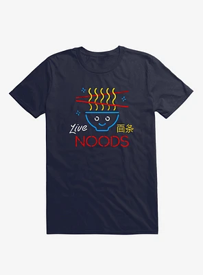 Live Noods Noodle Navy Blue T-Shirt