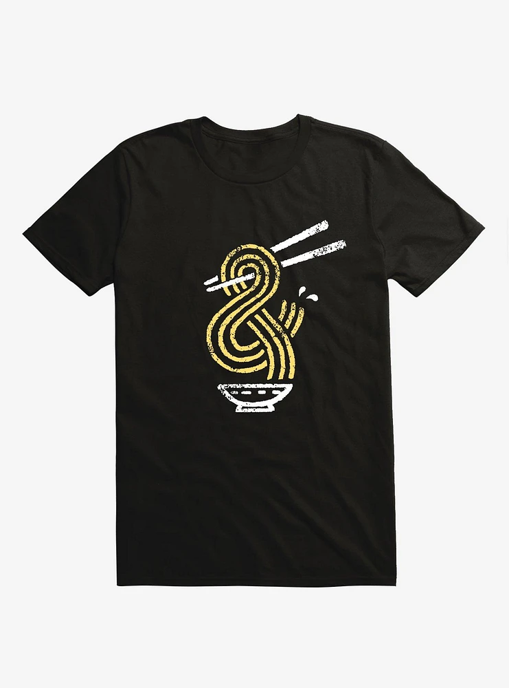Ramen Ampersand Noodles Black T-Shirt