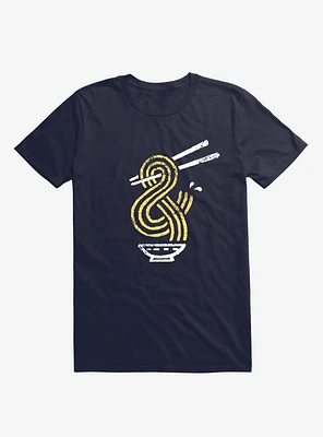 Ramen Ampersand Noodles Navy Blue T-Shirt